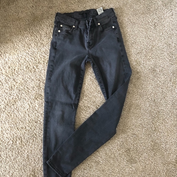 black skinny jeans 7 for all mankind - Picture 1 of 1